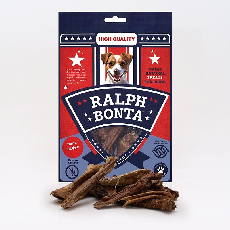 Ralph Bonta Kurutulmuş Dana Ciğer Köpek Ödülü 100 Gr