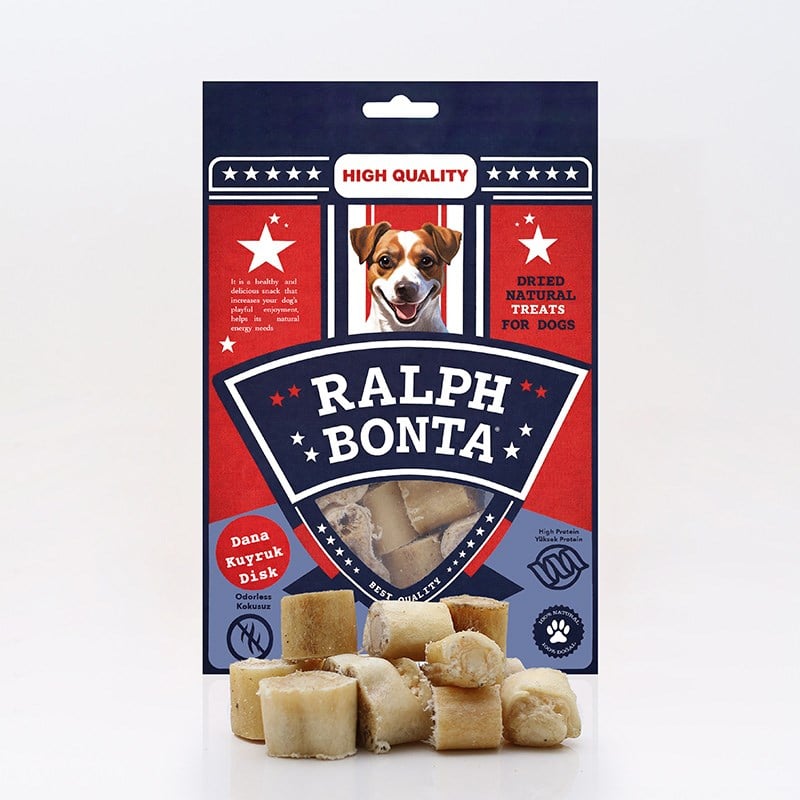 Ralph Bonta Kurutulmuş Dana Kuyruk Disk Köpek Ödülü 100 Gr