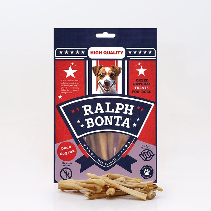 Ralph Bonta Kurutulmuş Dana Kuyruk Köpek Ödülü 100 Gr