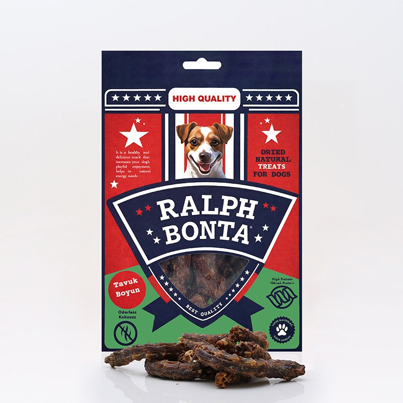 Ralph Bonta Kurutulmuş Tavuk Boyun Köpek Ödülü 100 gr