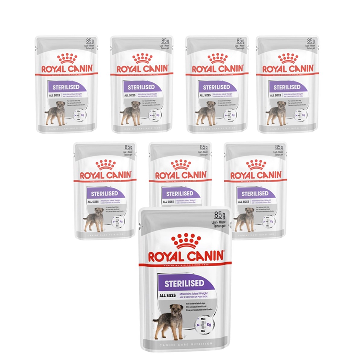 Royal Canin Sterilised Kısırlaştırılmış Yetişkin Köpek Konservesi  85 g (12 Adet)