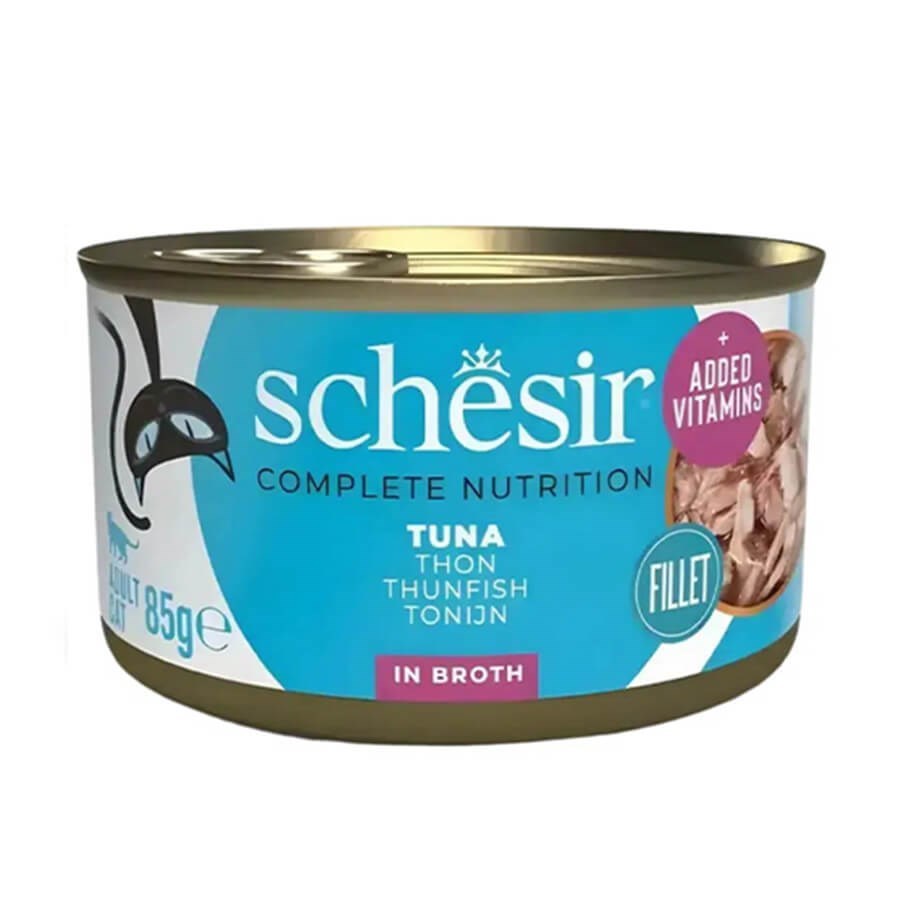 Schesir Suda Pişirilmiş Ton Balıklı Yetişkin Kedi Konservesi 85 gr