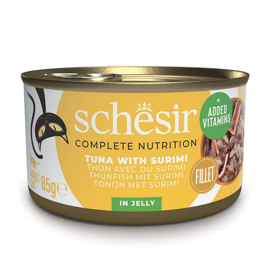 Schesir Ton Balıklı ve Yengeçli Yetişkin Kedi Konservesi 70 g