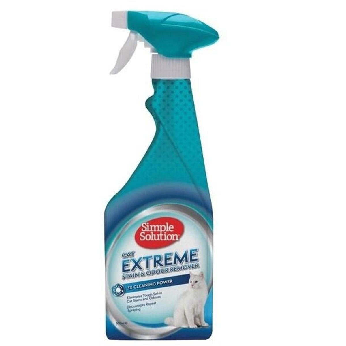 Simple Solution Extreme 3 Kat Etkili Kedi Leke ve Koku Giderici Sprey  500 Ml