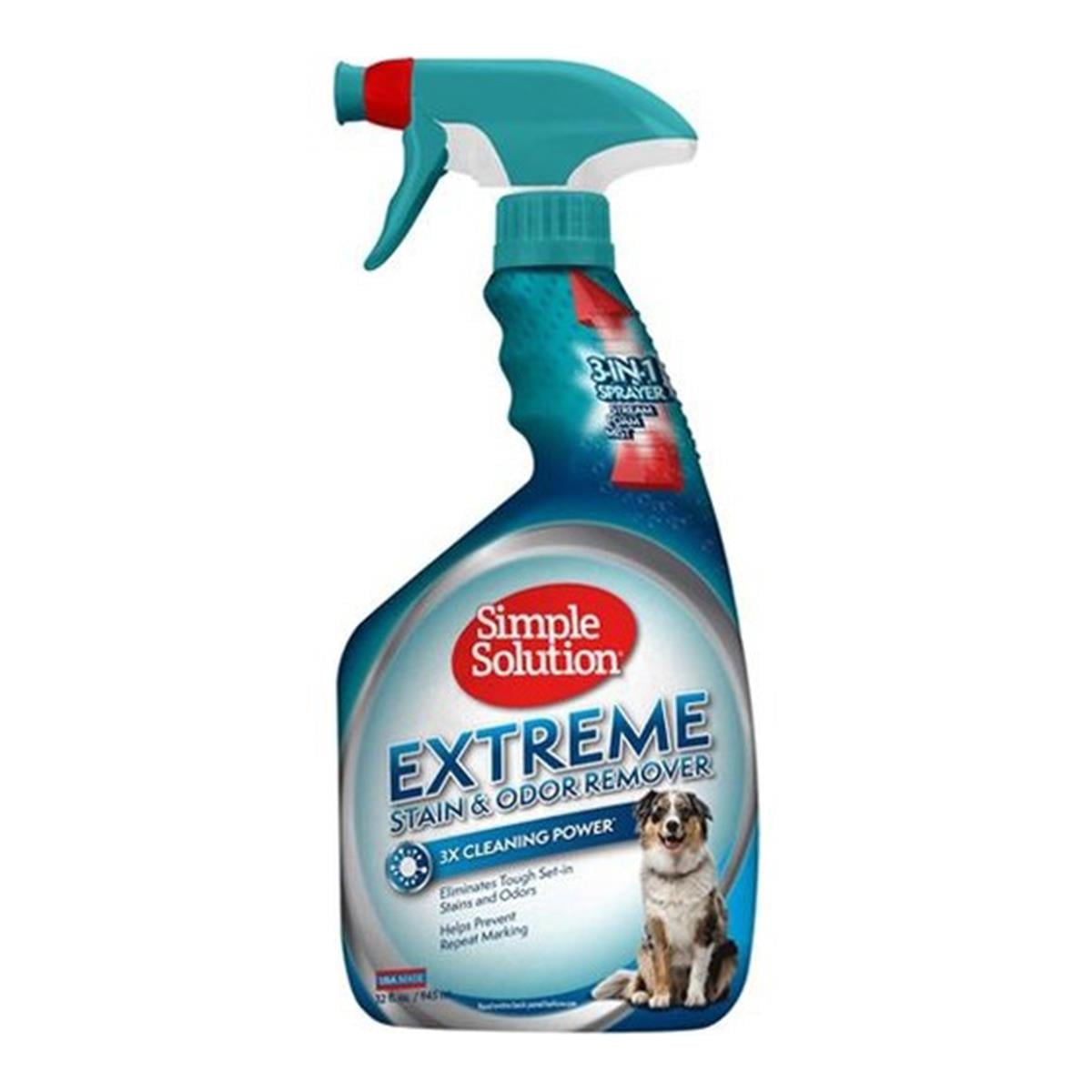 Simple Solution Extreme 3 Kat Etkili Köpek Leke ve Koku Giderici Sprey  945 Ml