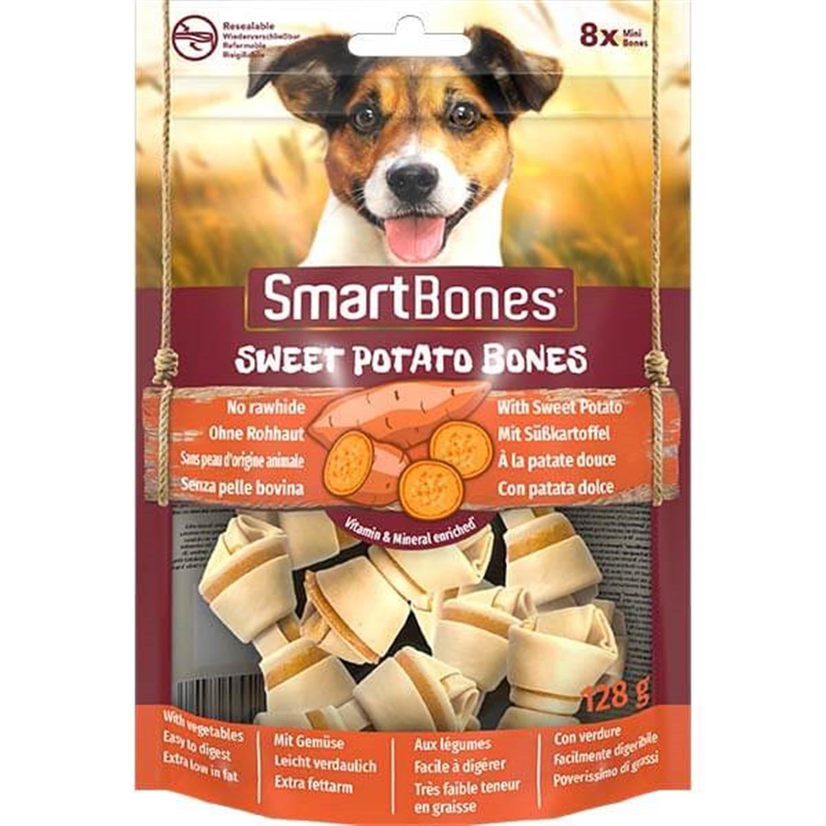 Smart Bones Mini Sweet Potato Tatlı Patatesli Küçük Irk Köpek Ödülü  8 Adet