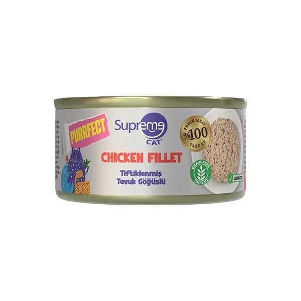 Supreme Cat Purrfect Tiftiklenmiş Tavuk Göğsü Konserve Kedi Maması 70 g