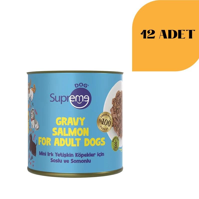 Supreme Dog Soslu Ve Somonlu Mini Irk Köpek Konservesi 200 Gr (12 Adet)