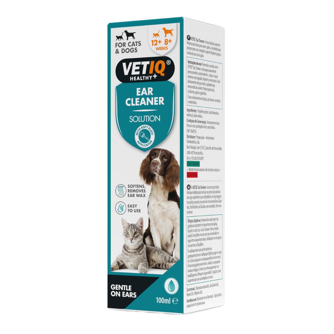 VetIQ Ear Cleaner Kedi ve Köpek Kulak Temizleme Solüsyonu 100 ml