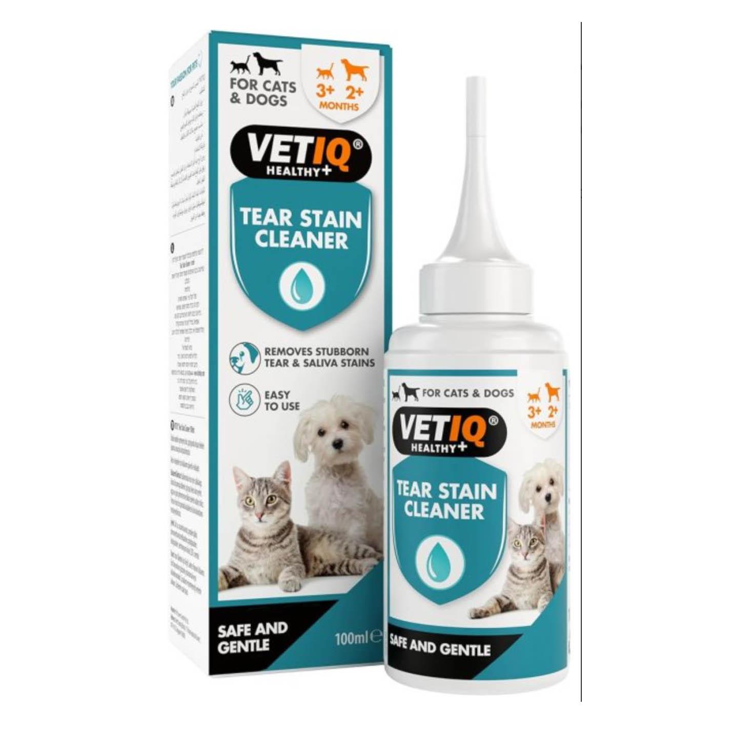 VetIQ Tear Stain Cleaner Kedi Ve Köpek Gözyaşı Lekesi Temizleyici 100 ml