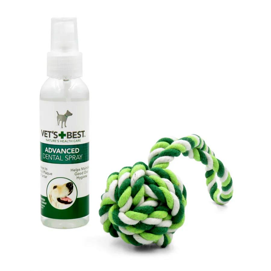 Vets Best Köpek Ağız Bakım Suyu Ve Diş İpi Köpek Oyuncağı 120 ml