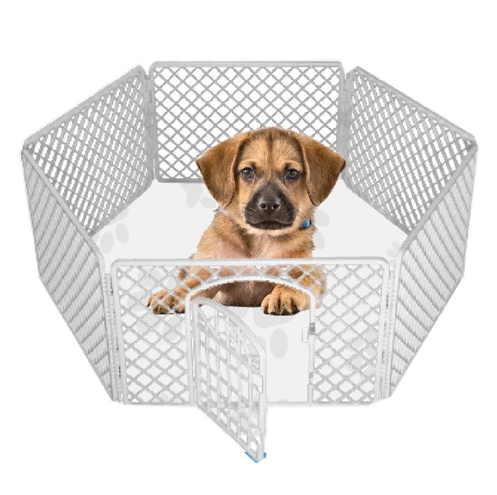 Keypet Accesories Plastik Köpek Çiti 90 x 60 cm (6 Panel) | ZooPet