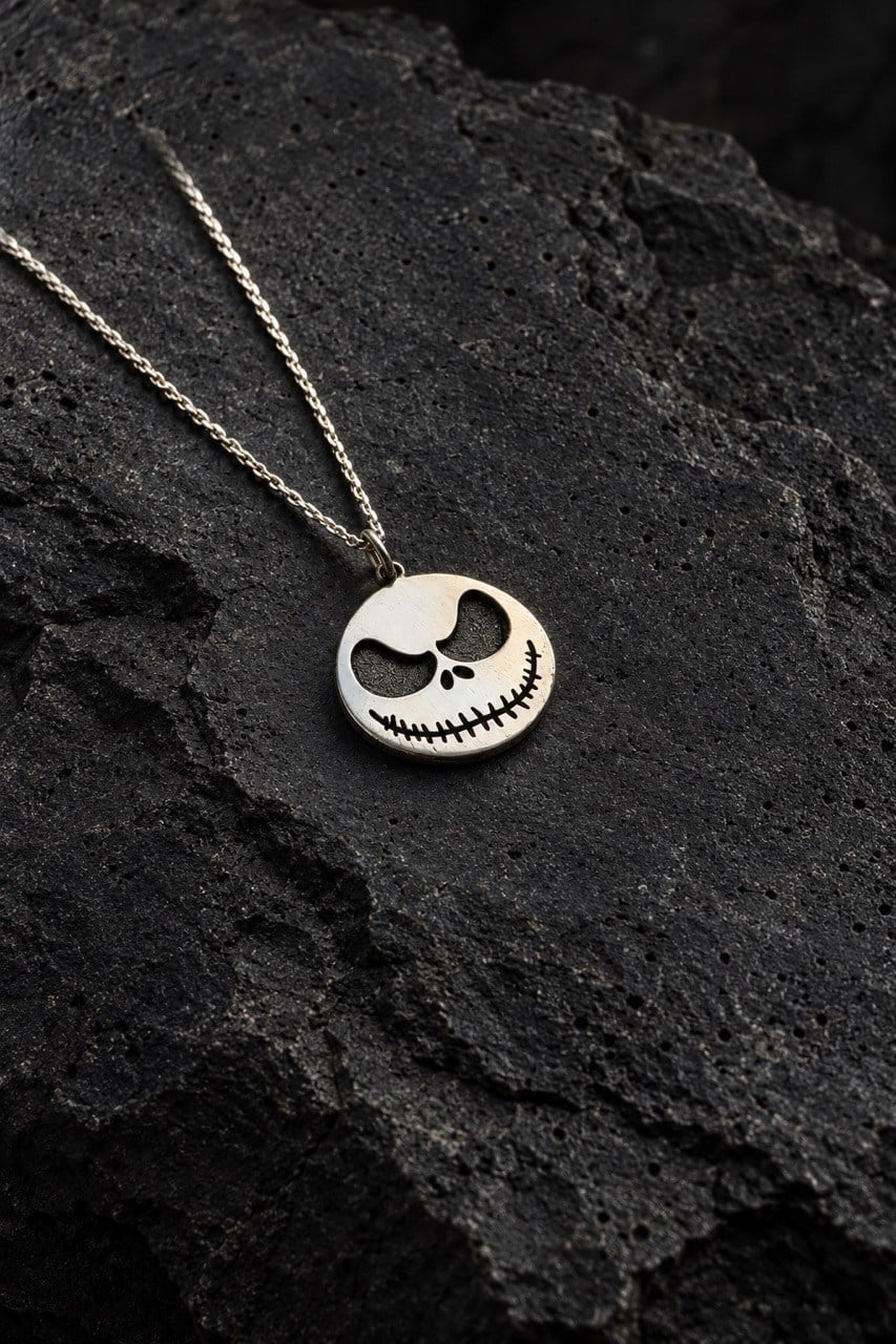 Jack Skellington Gümüş Kolye
