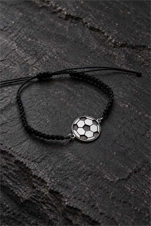 Futbol Topu Gümüş Bileklik