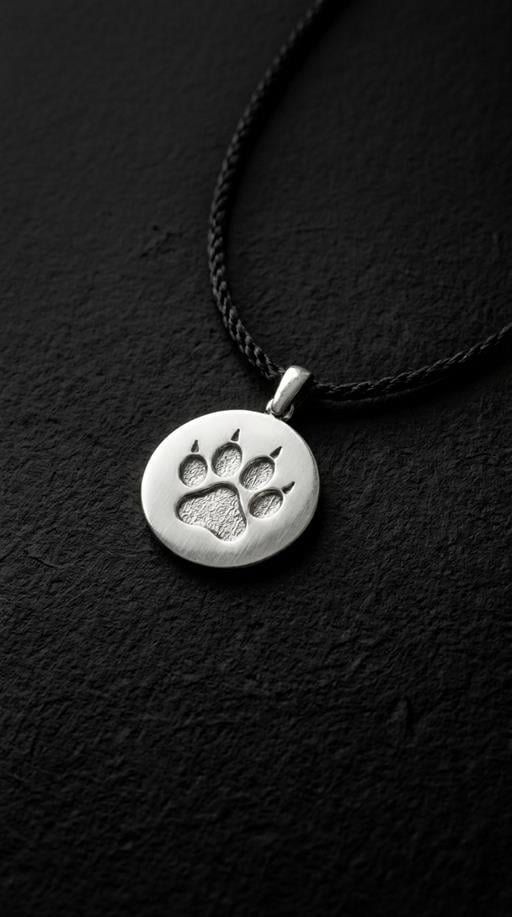 Pençe Madalyon Gümüş Kolye Ucu