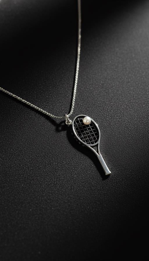 Raket Gümüş Kolye