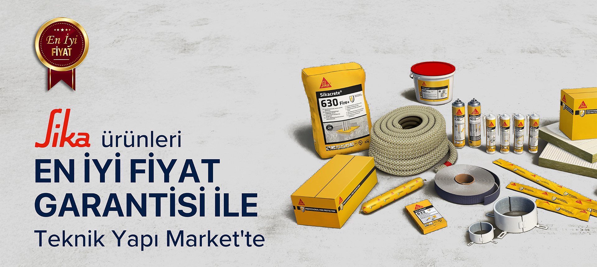 Sika ürünleri en iyi fiyat garantisi ile teknik yapı market'te