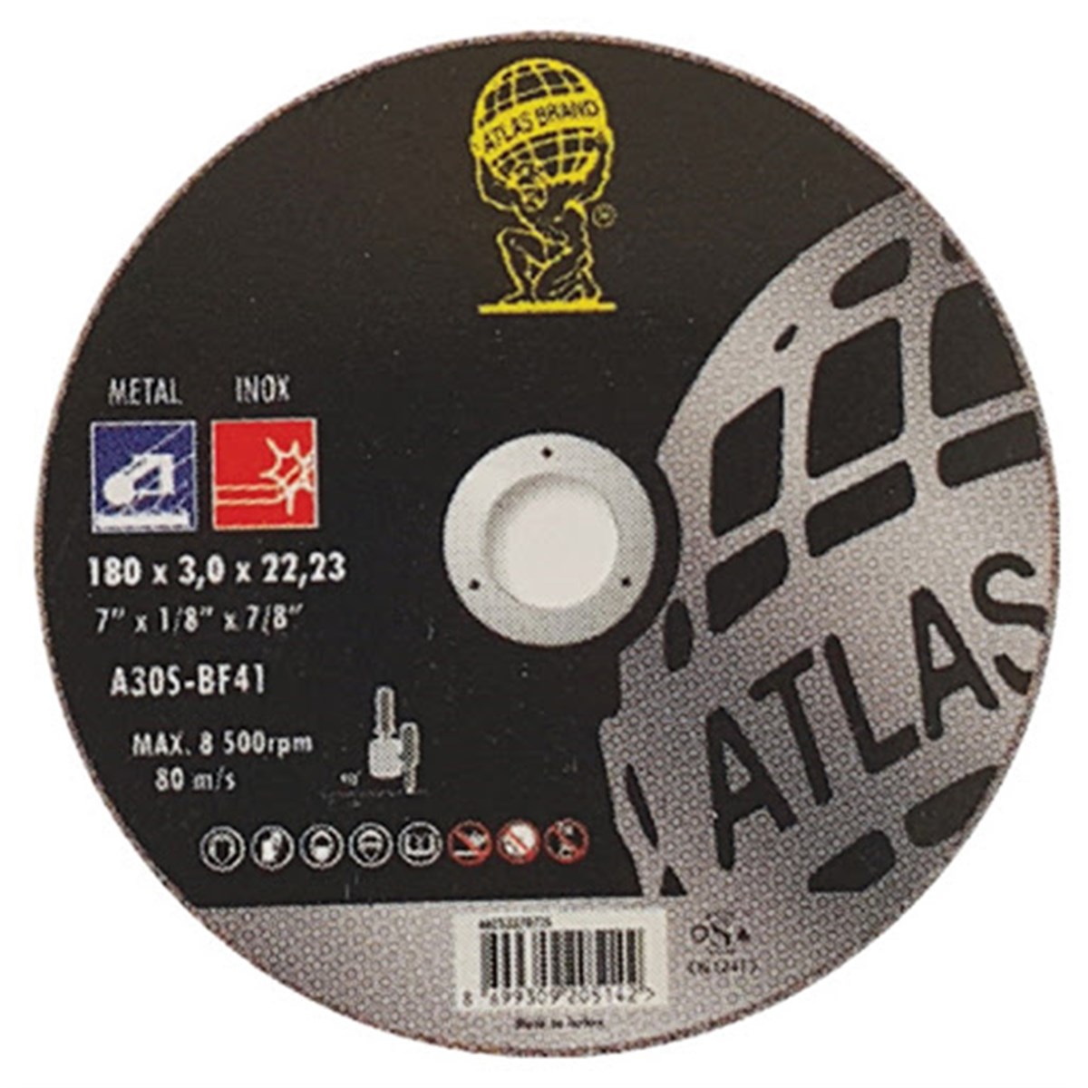 ATLAS KESICI TAS TIP 41 115 ÇAP 1,00 X 22,23