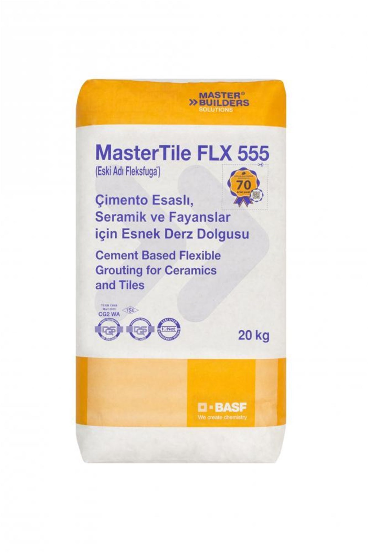 BASF MASTERTILE FLX 555 BAHAMABEJ 20 KG (FLEKSFUGA)