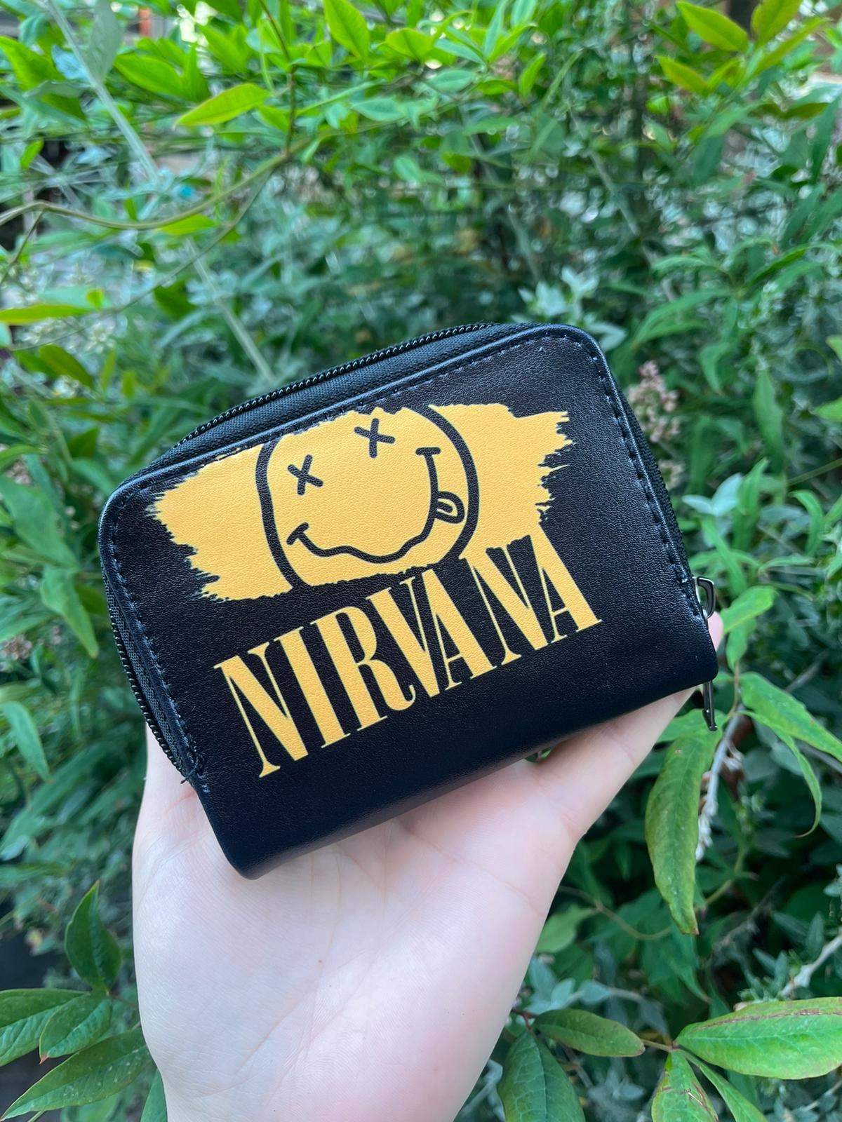  Nirvana Smiley Logo Kısa Cüzdan