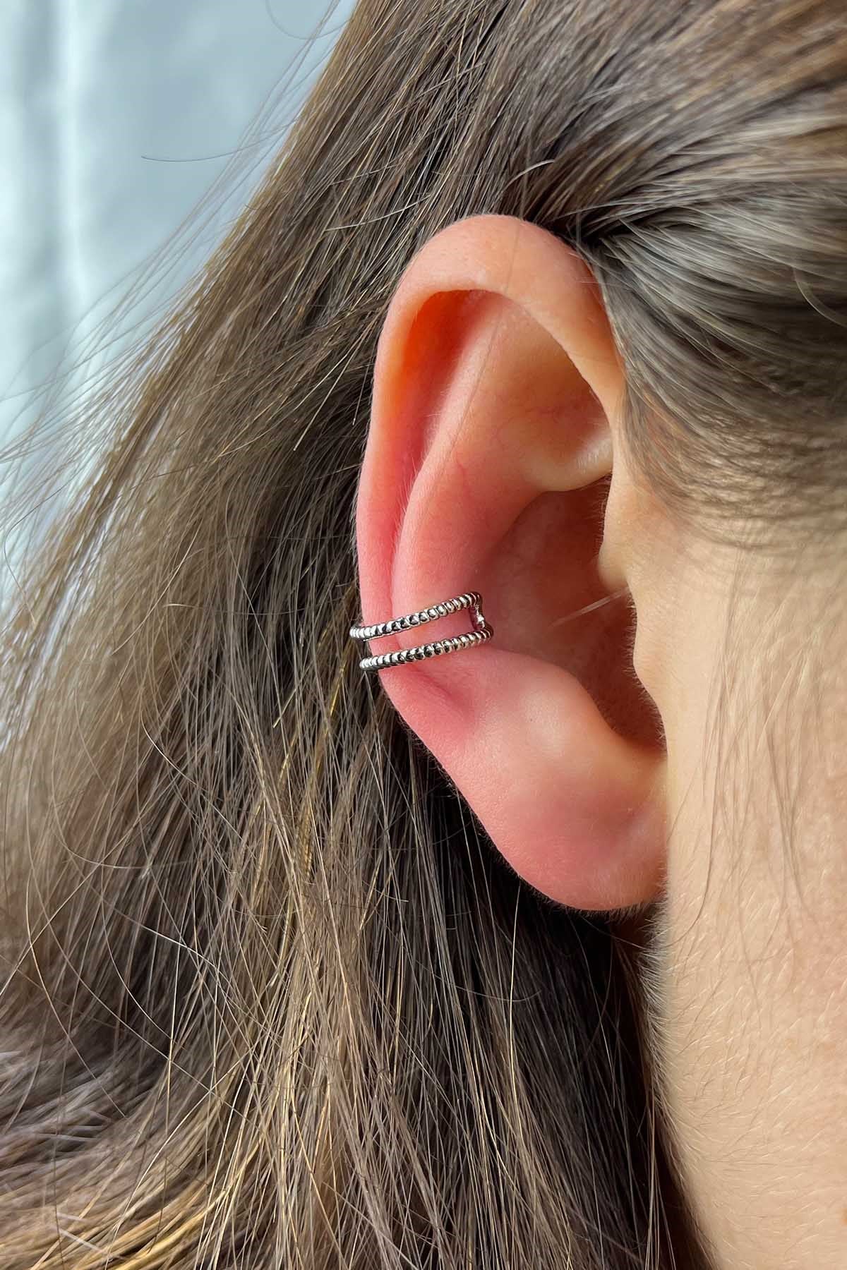 2'li Gri Renk Earcuff