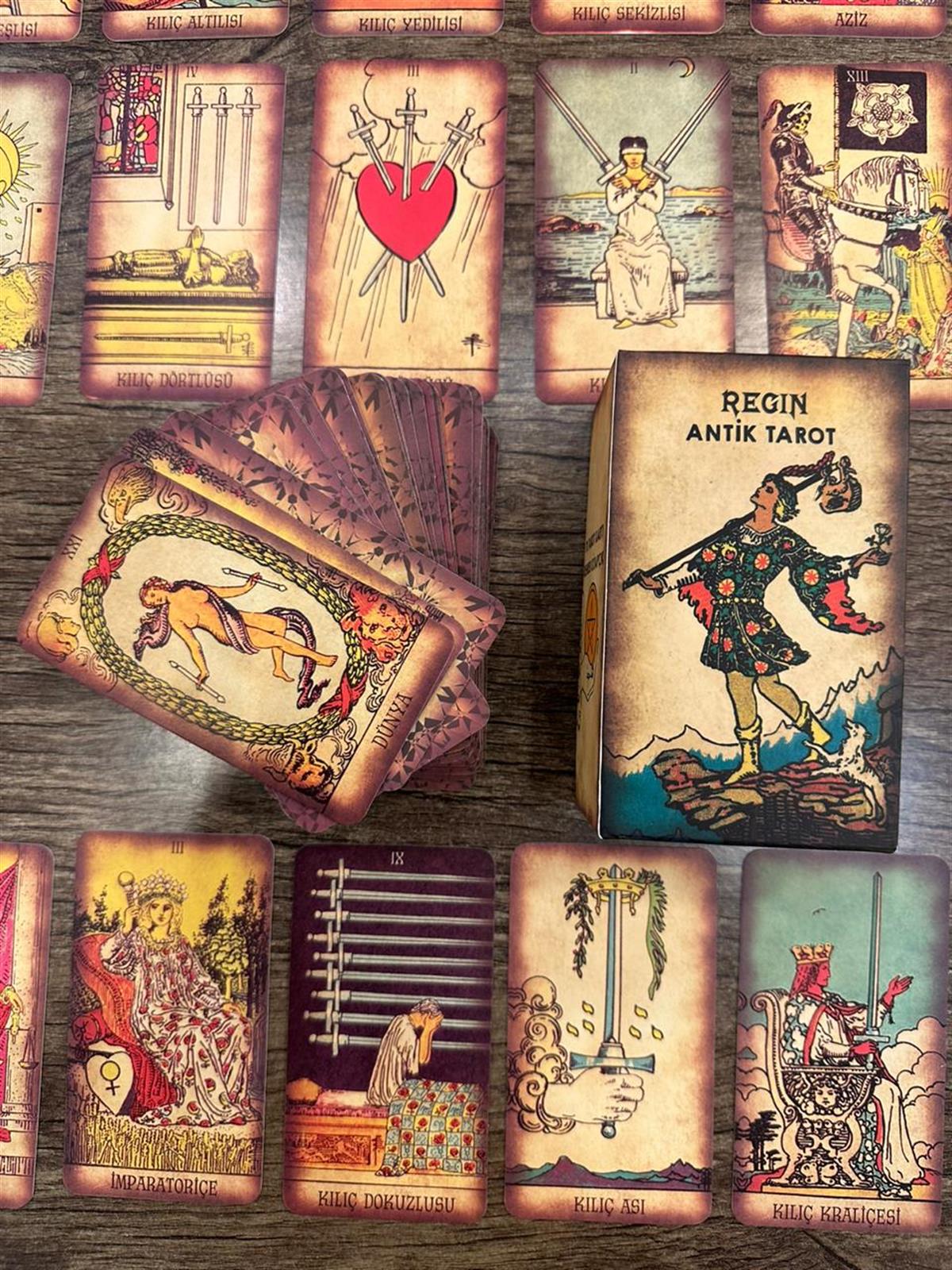 78 Kartlı Regin Antik Tarot Destesi