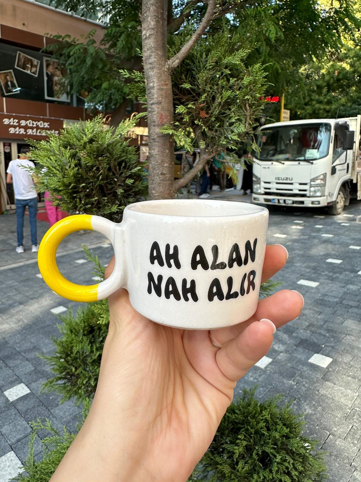 Ah Alan N*h Alır Düğüm Kulplu Kupa