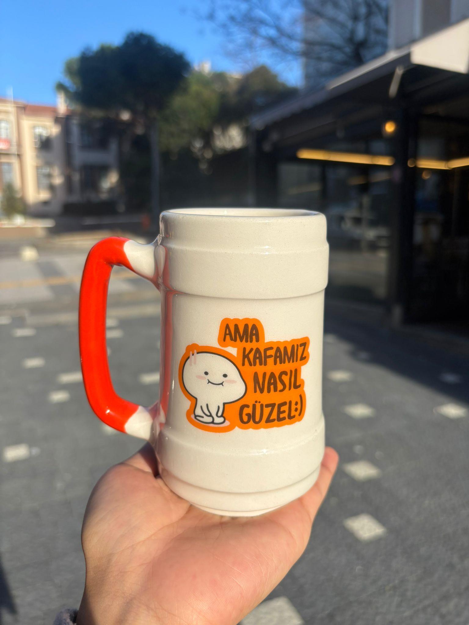 Ama Kafamız Nasıl Güzel Bira Bardağı