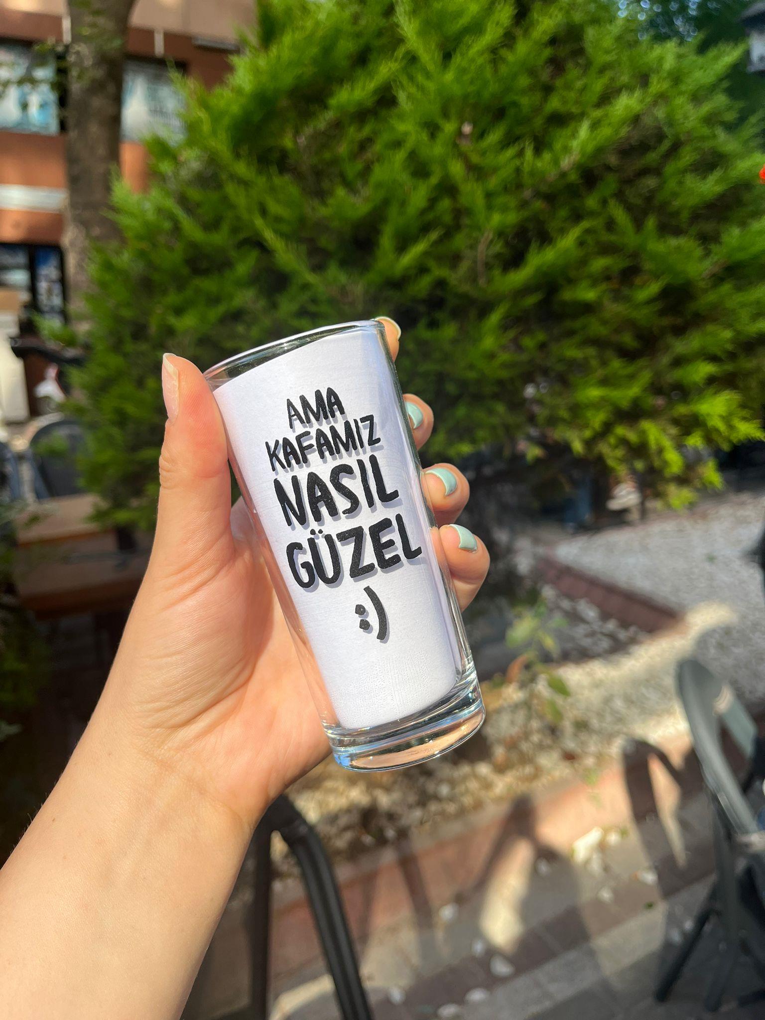 Ama Kafamız Nasıl Güzel Rakı Bardağı