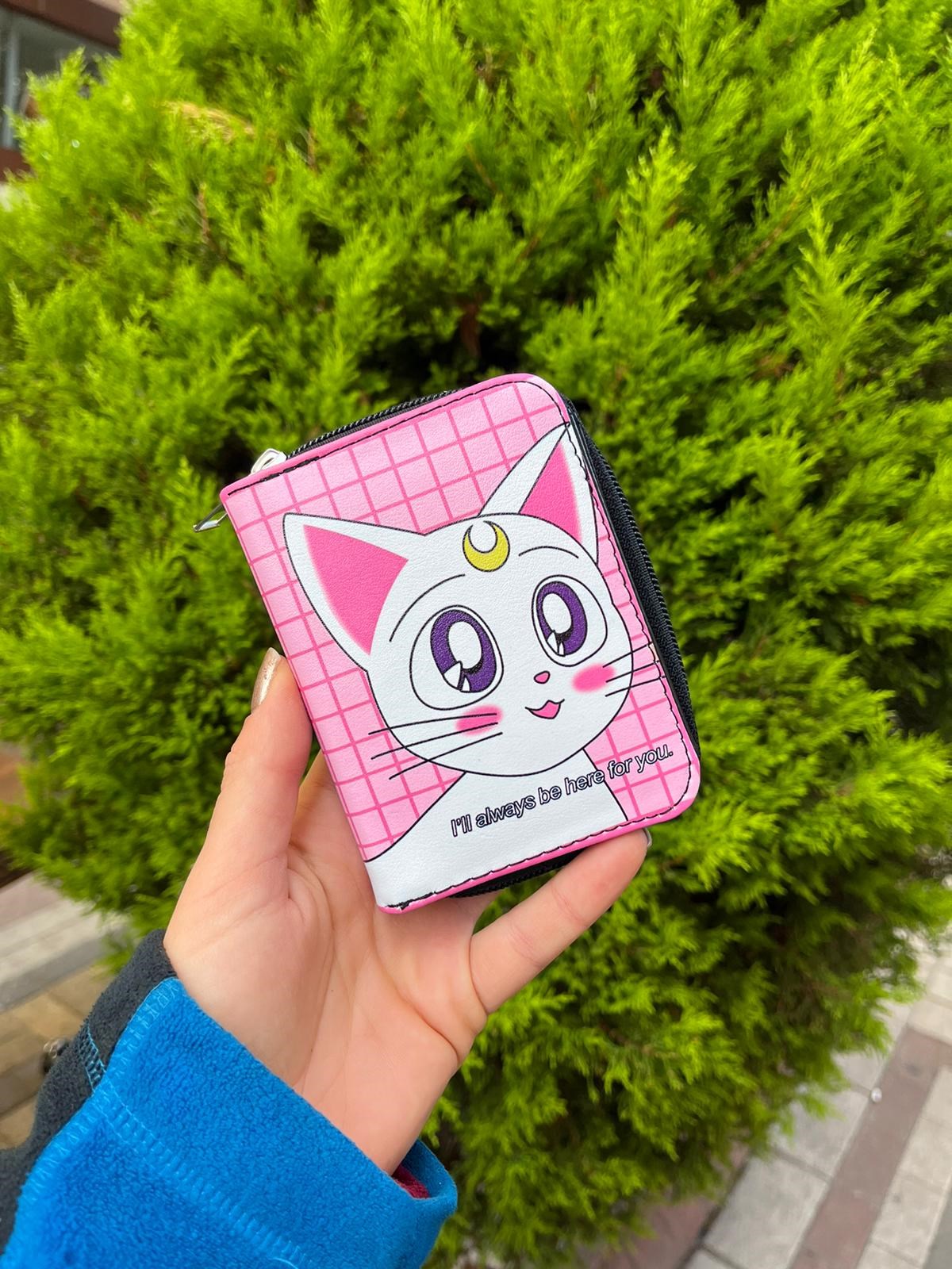 Anime Ay Savaşçısı Always Kedi Unisex Cüzdan