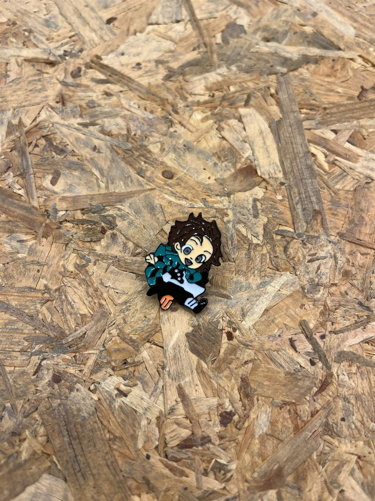 Anime Demon Slayer Tanjiro Çanta Süsü Metal Broş