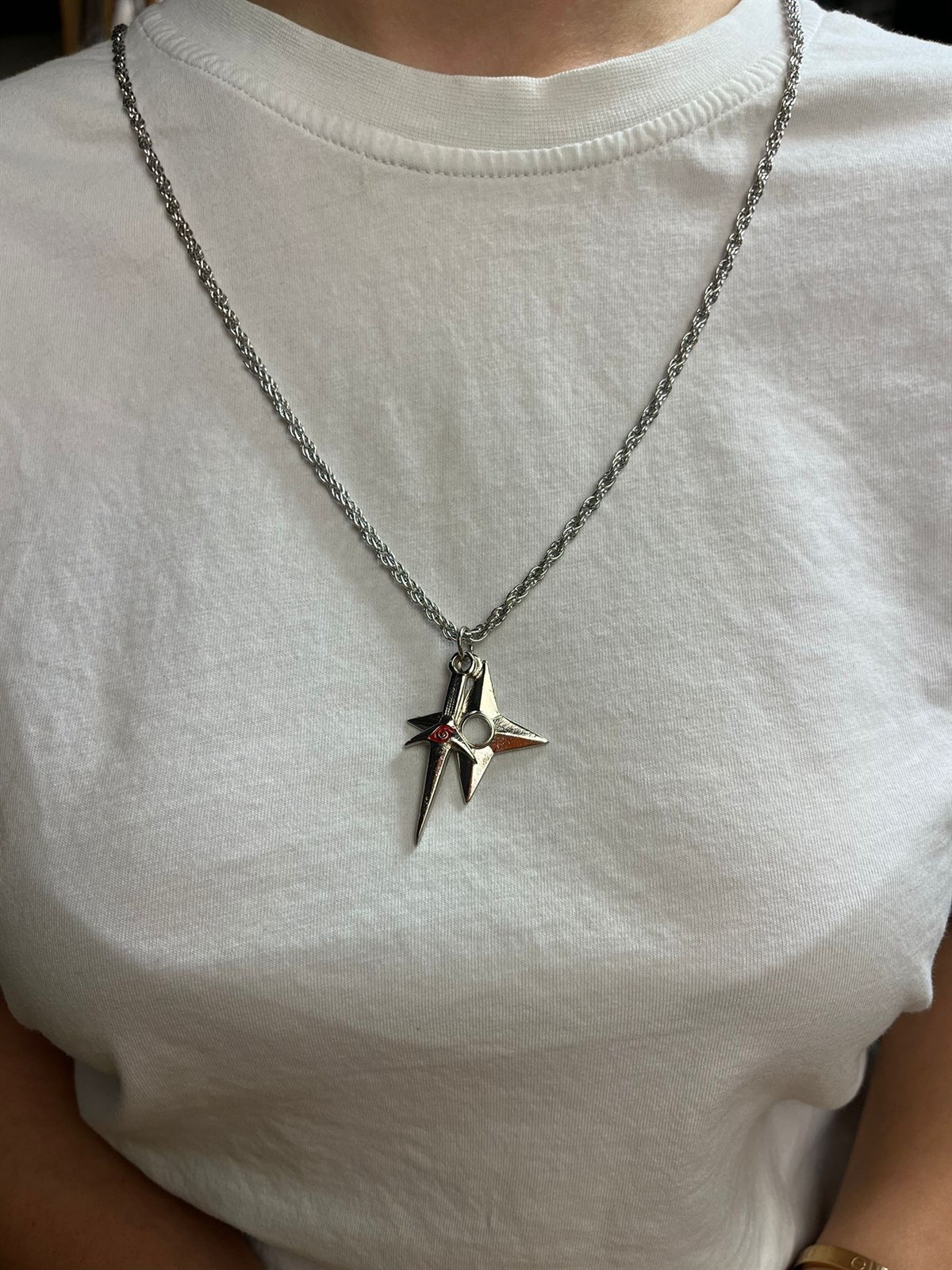 Anime Naruto Konoha Shuriken Kolye