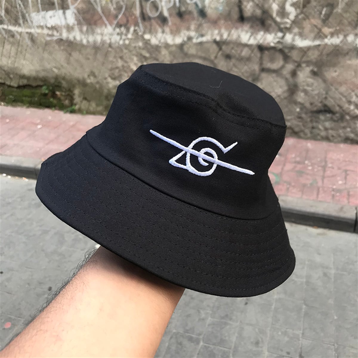 Anime Naruto Logo Bucket Şapka