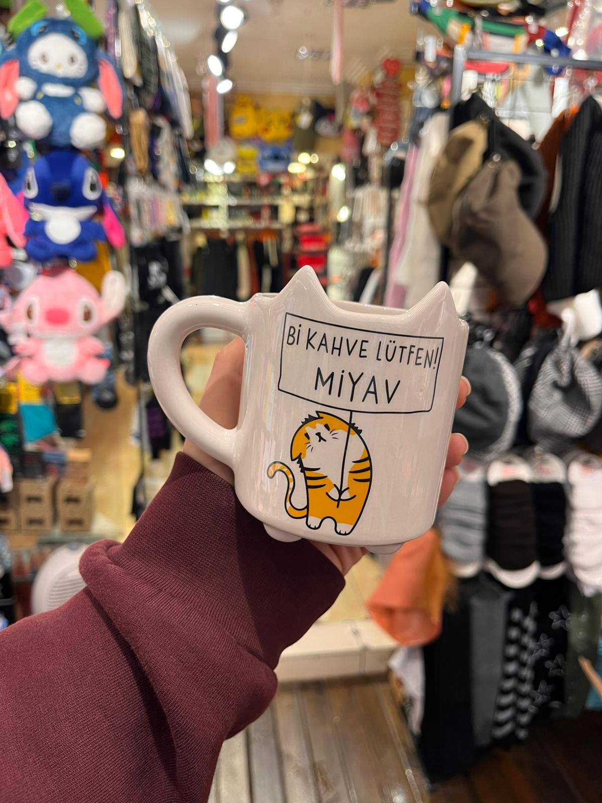 Bi Kahve Lütfen Miyav Kupa