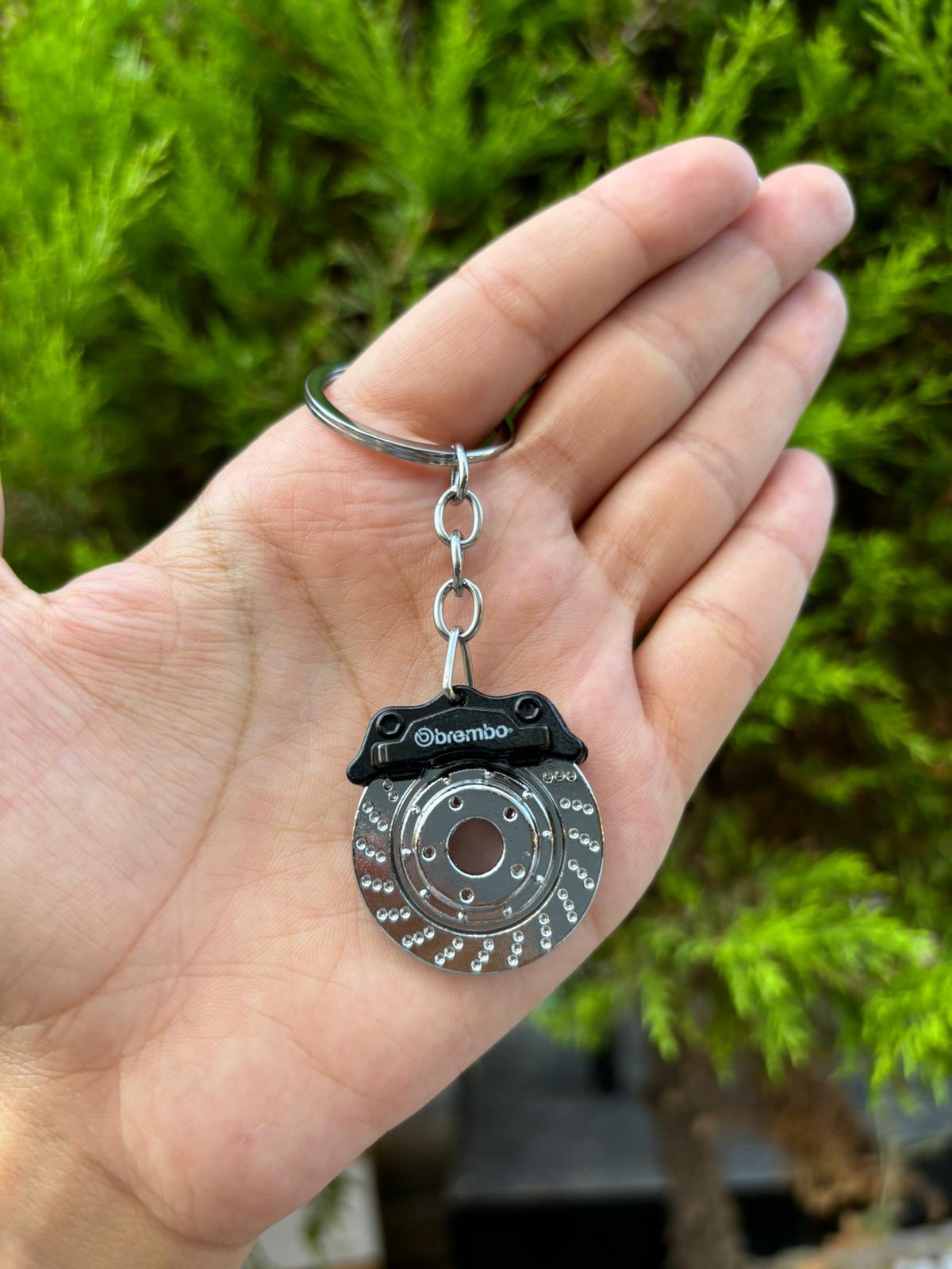 Dönebilen Metal Disk Anahtarlık - Sarı