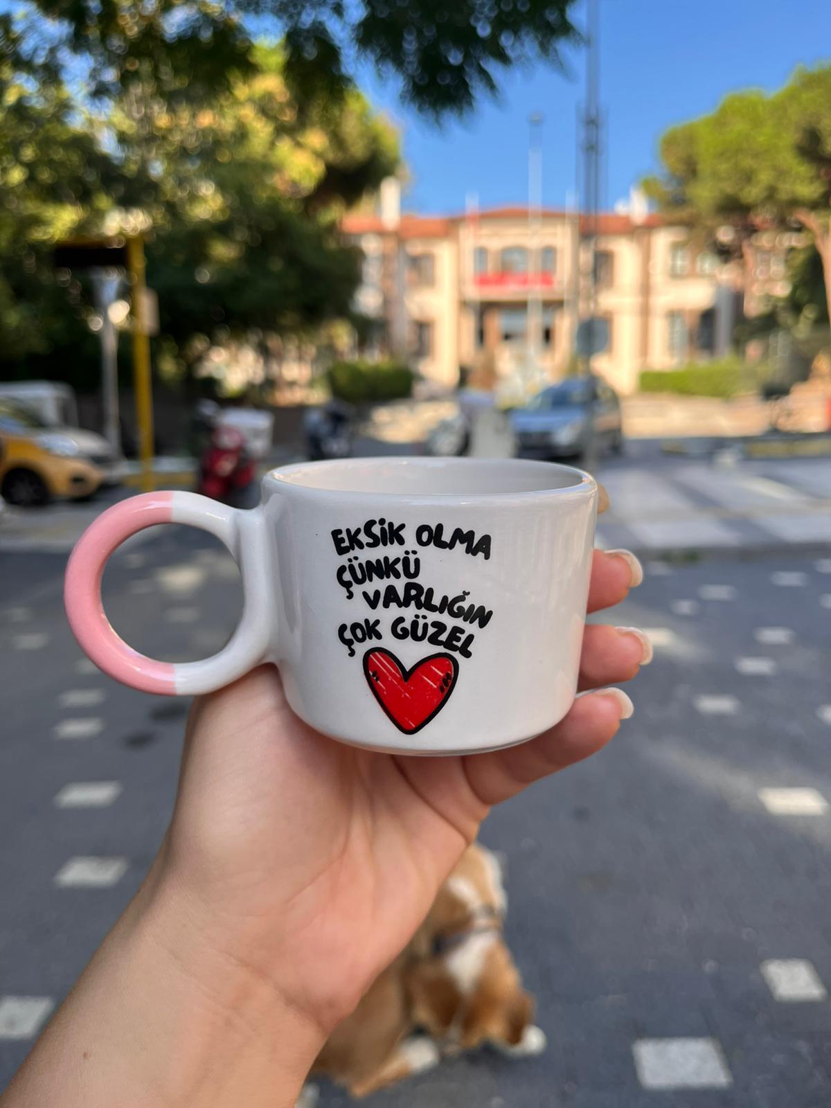 Eksik Olma Çünkü Varlığın Çok Güzel Düğüm Kupa 