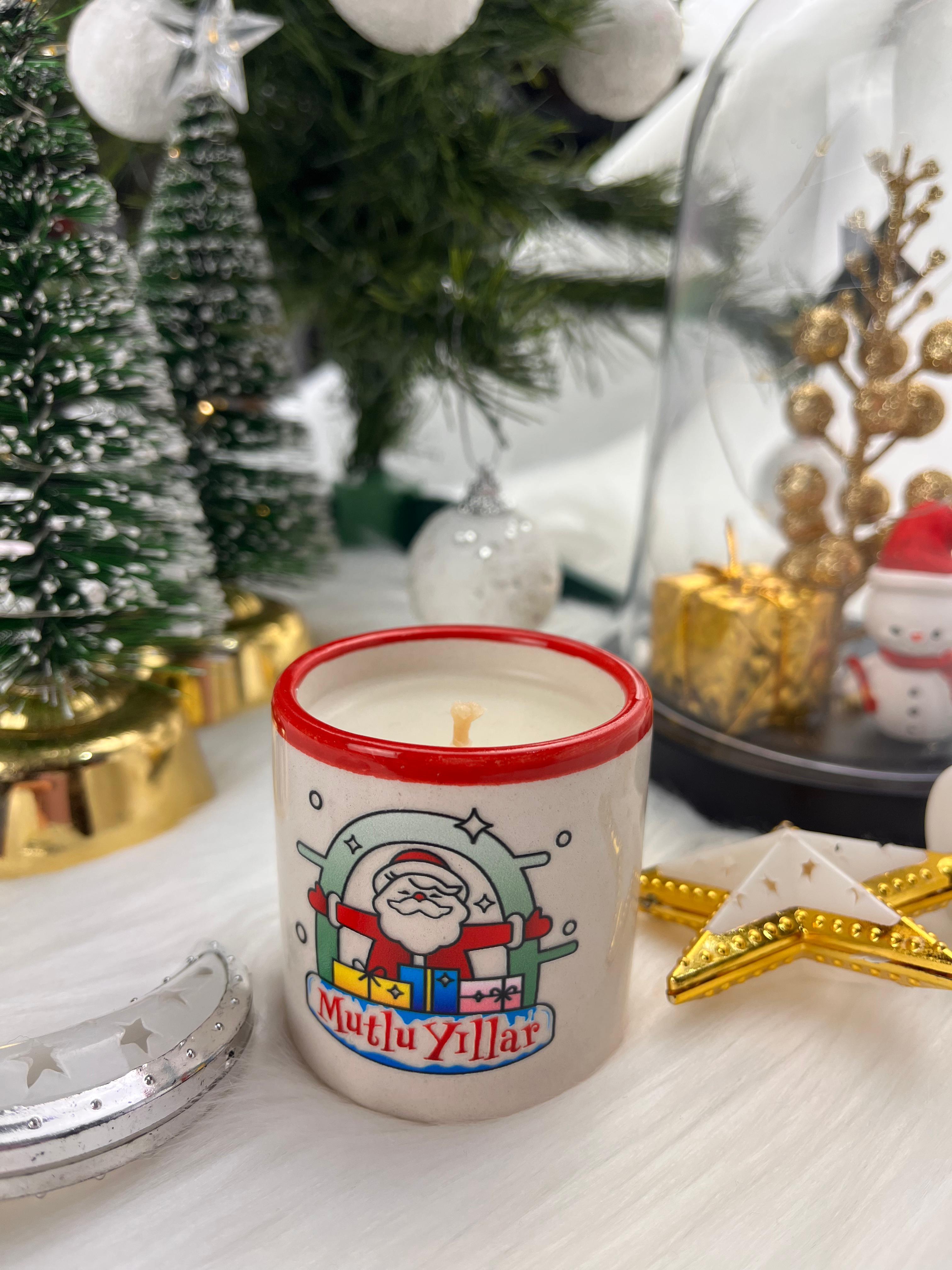 Elleri Açık Noel Baba Mutlu Yıllar Kokulu Mum