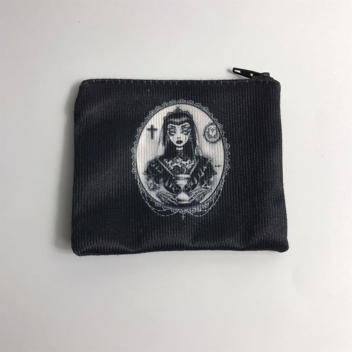 Goth Girl Bozuk Para Cüzdanı