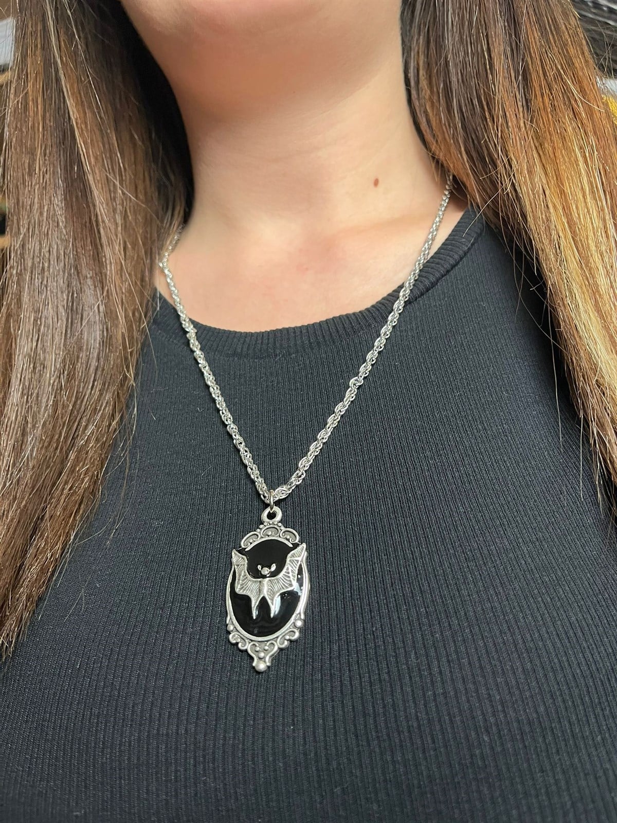 Gothic Yarasa Unisex Kolye