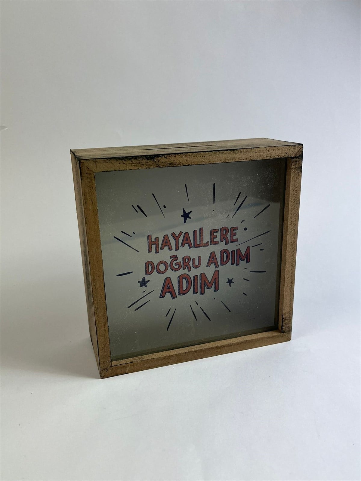 Hayallere Doğru Adım Adım Çerçeveli Tasarım Kumbara