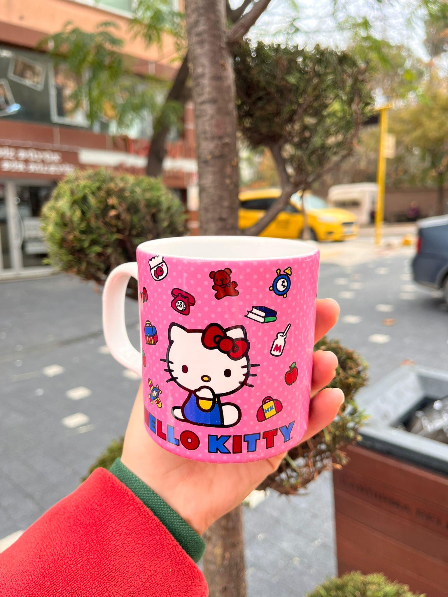Hello Kitty Baskılı Oval Kupa