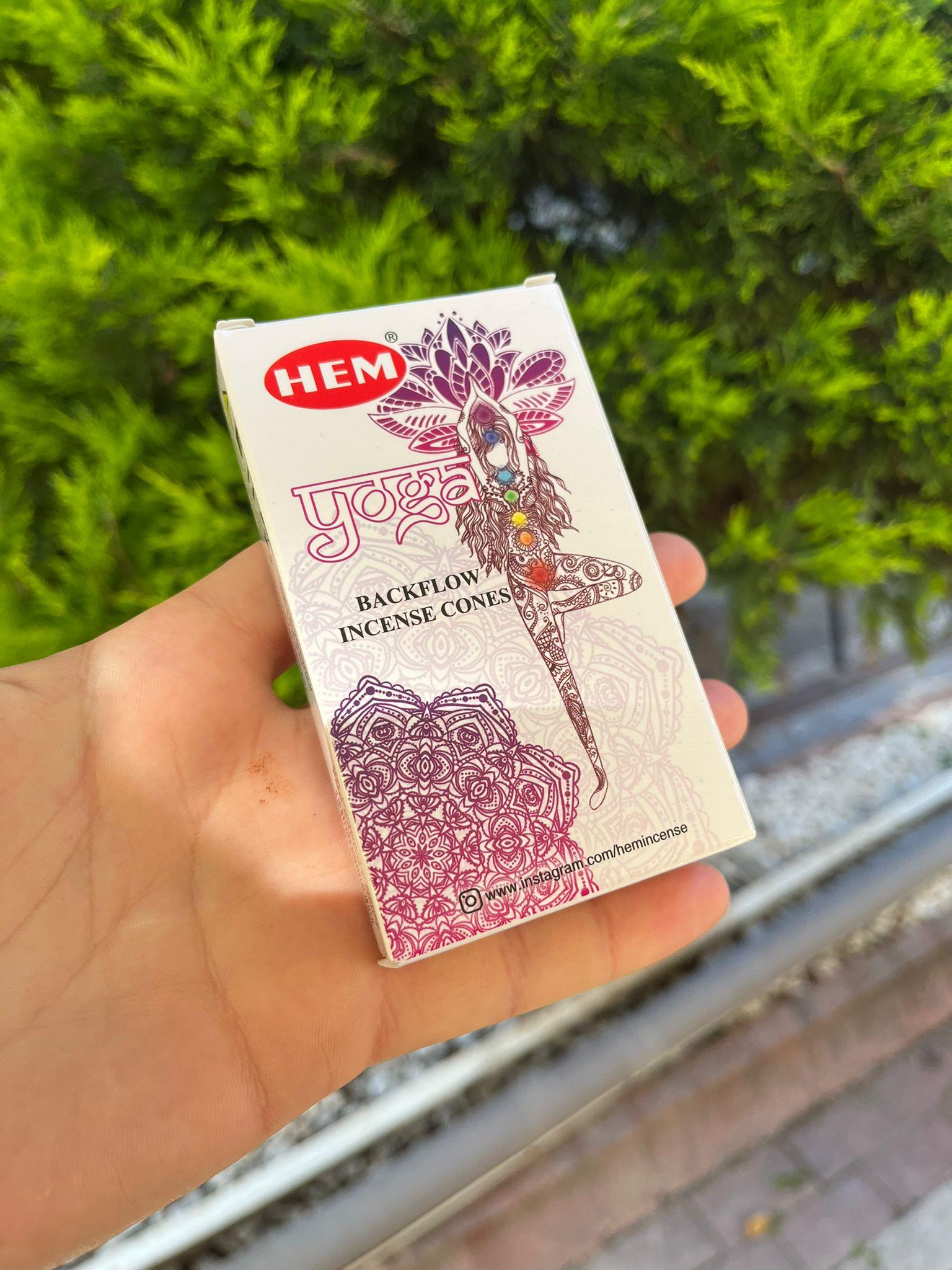 HEM Yoga Geri Akış Şelale Koni Tütsü - 10 Adet