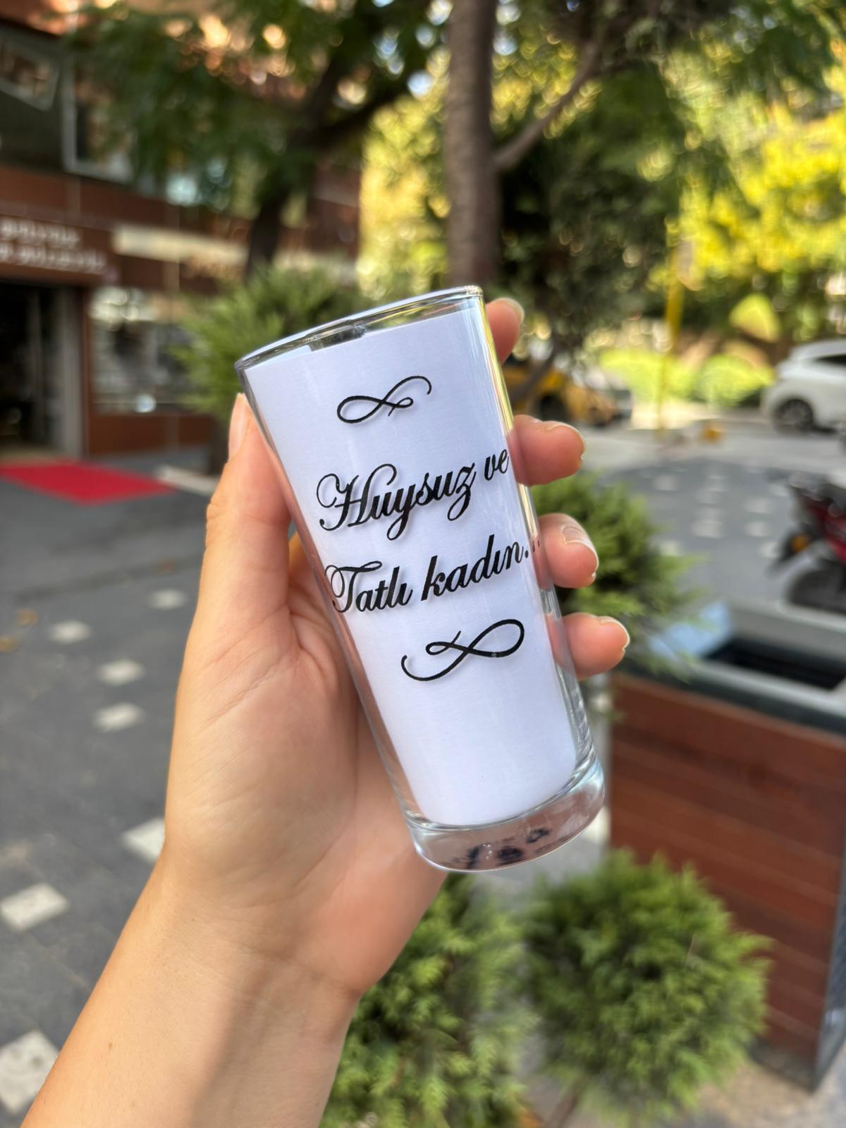 Huysuz Ve Tatlı Kadın Rakı Bardağı