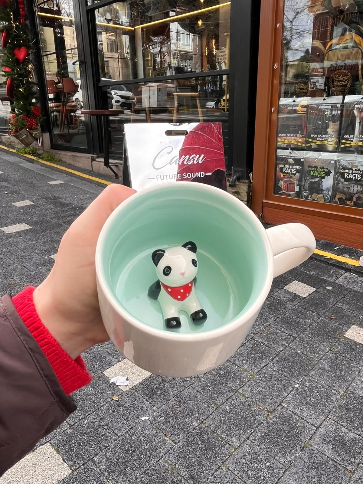 İçi Pandalı 3D Mug Kupa