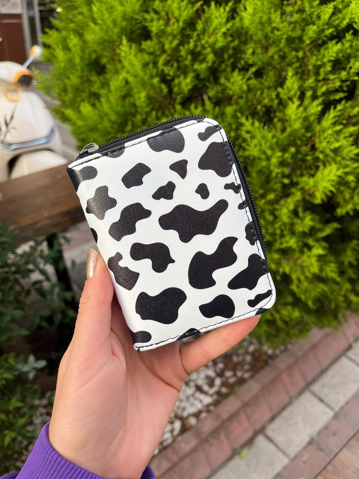 İnek Desenli Unisex Cüzdan