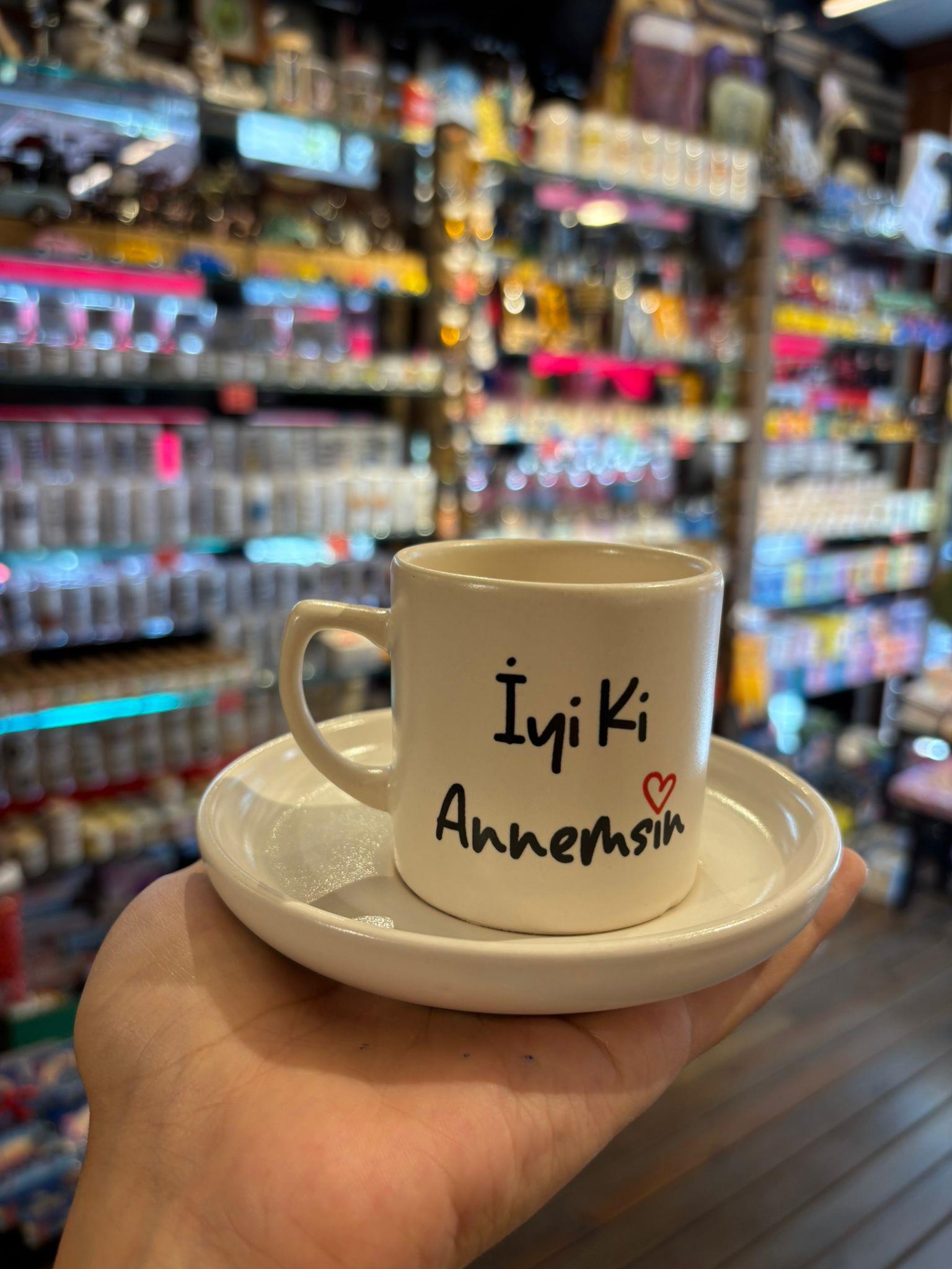 İyi Ki Annemsin Türk Kahve Fincanı 