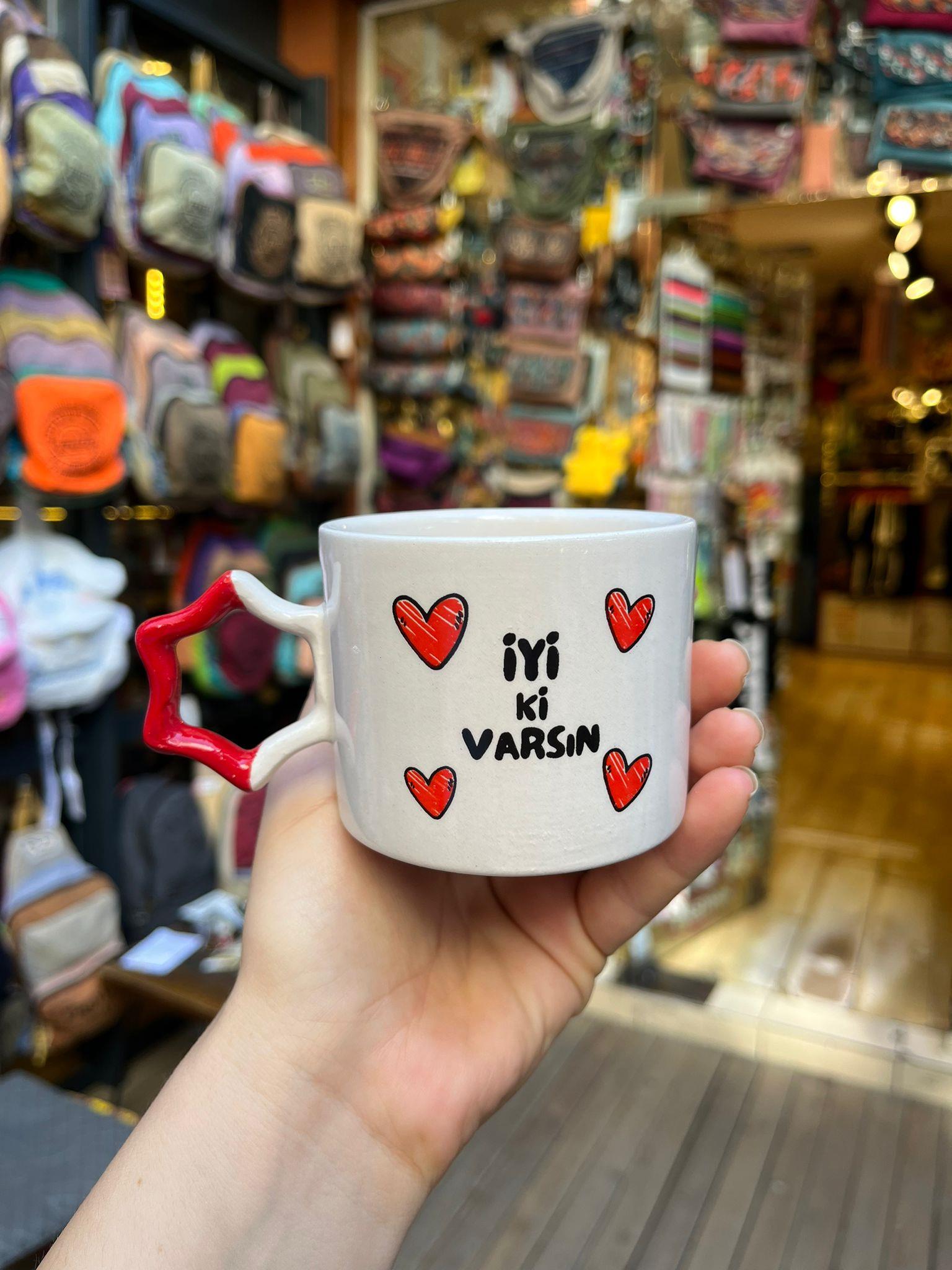 İyi Ki Varsın Yıldız Kulplu Kupa