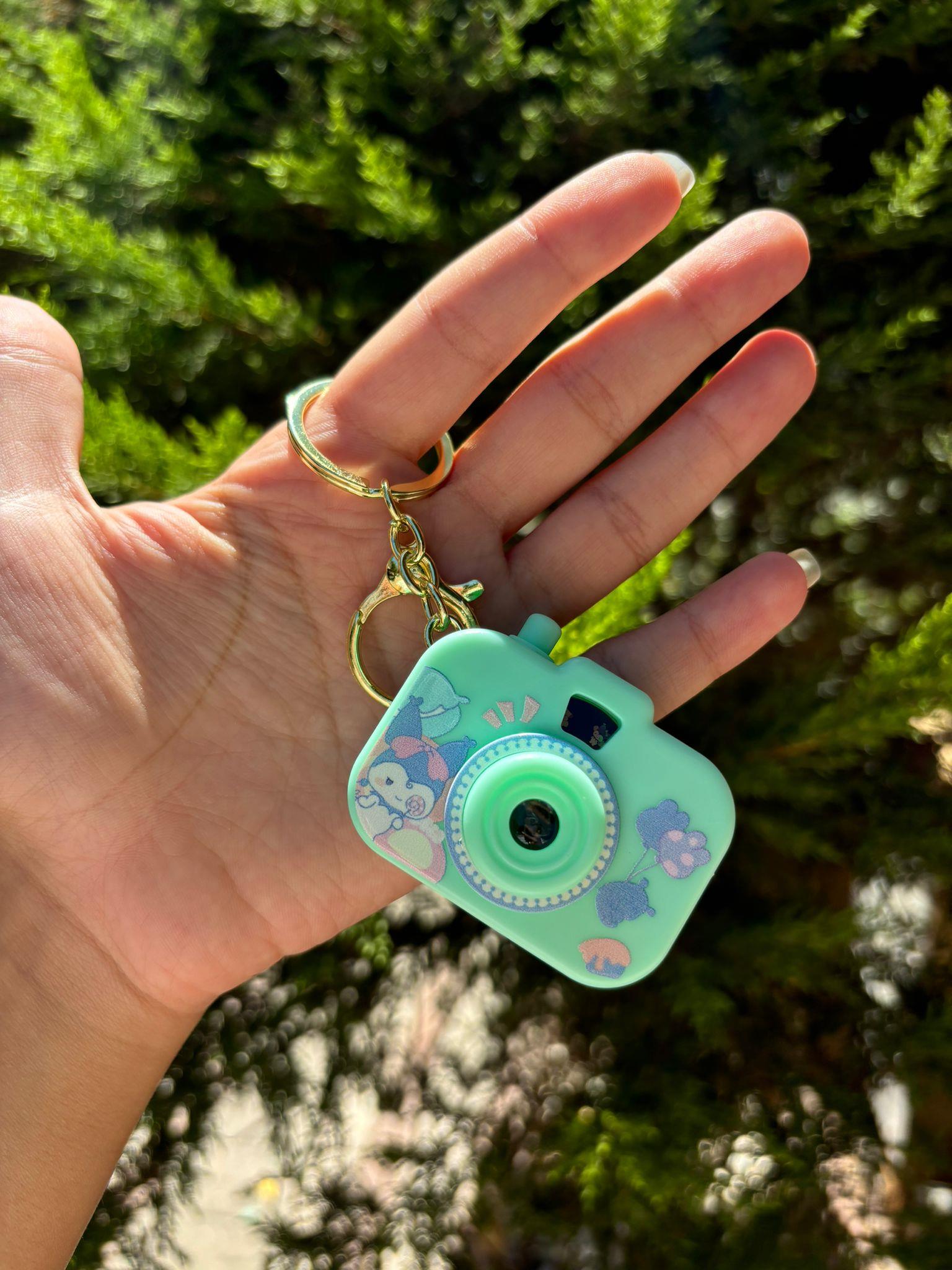 Kawai Sanio Karakter Mini Fotoğraf Makinesi Anahtarlık