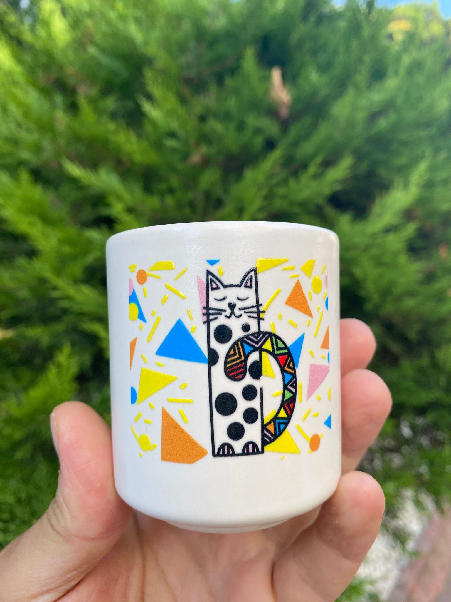 Kedi Tasarım Dekoratif Mum
