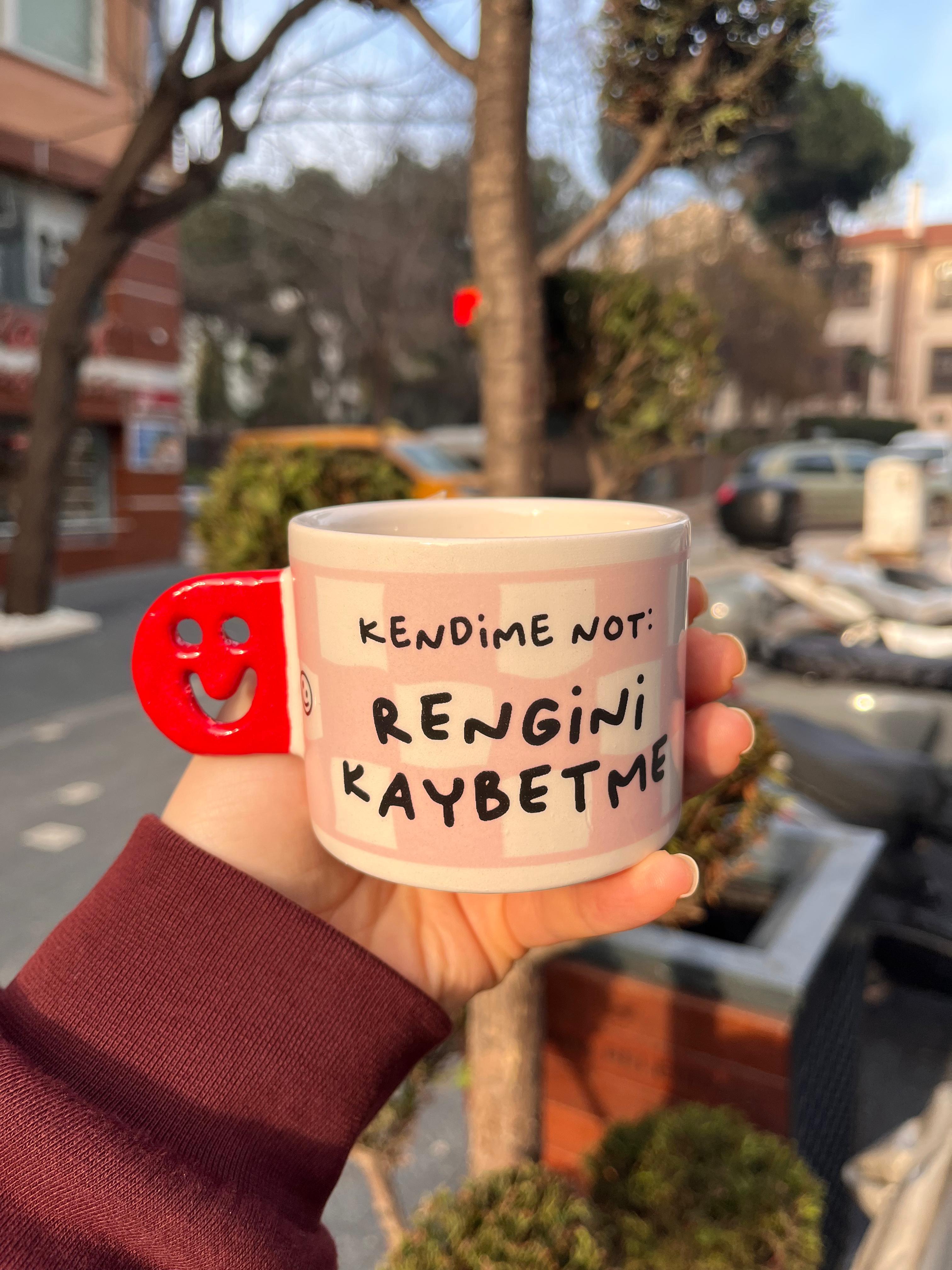 Kendime Not Rengini Kaybetme Smile Kupa